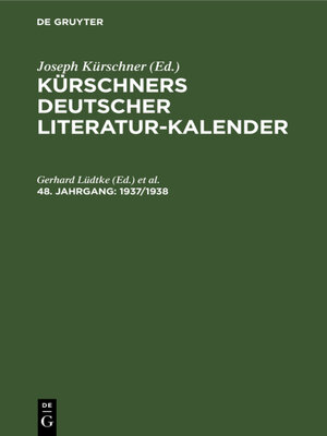 cover image of 1937/1938